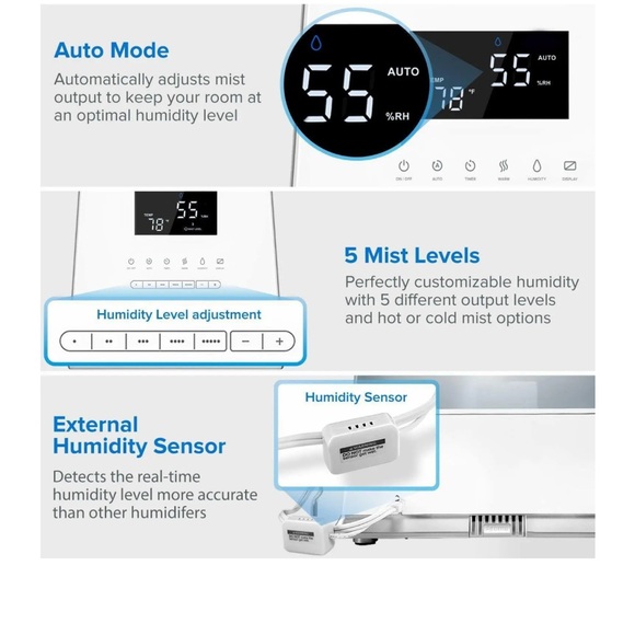 Levoit Warm and Cool Mist Humidifier - Picture 7 of 12